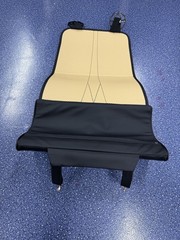 Car Driver Seat Leg Extender Support Cushion Black Durable Leather Surface