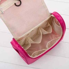 Large Unisex Travel Toiletry Bag, Hanging Pouch, Black, 23×10.5×20 cm
