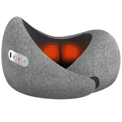 Travel Neck Pillow 3 in 1 with Heating and Massage, Memory Foam Cervical Pill…