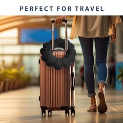 Travel Neck Pillow – Comfortable Microbead Support for Airplane & Sleep
