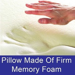 Hypoallergenic Round Memory Foam Neck Pillow with Removable Cover – 12×5 Inches