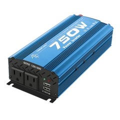 750W Modified Sine Wave Power Inverter DC 12V to AC 110V, Peak 1500 750W-Blue