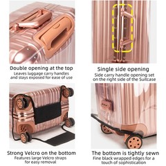 Veki Clear Suitcase Cover PVC Protector with Zip, Waterproof Transparent Lugg…