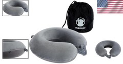 Versatile Adjustable Grey Neck Pillow | Ideal for Travel, Cars, and Recliners