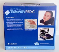 Tempur-Pedic Travel Neck Pillow Transit Pillow Navy, Ergonomic Memory Foam NEW
