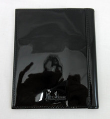 Neiman Marcus Passport Wallet Patent Leather Luxe NEW Black