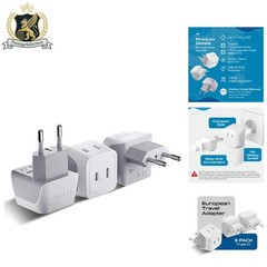 Ultra Compact Type C Travel Adapter for – 3 Pack, Lightweight Design