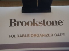 Brookstone Foldable Organizer Case Black Roll Out NEW