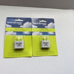 Travel Smart Conair Adapter Plug For North America Japan Caribbean 2 Pack