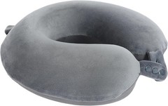 Versatile Adjustable Grey Neck Pillow | Ideal for Travel, Cars, and Recliners