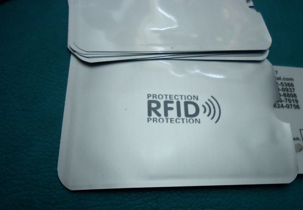 10 RFID Credit Debit ID Card Sleeve Protector Blocking Safety Shield Anti Theft-