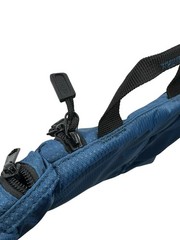eBags Pack-it-Flat Toiletry Cosmetic Bag Blue Hanging Travel Kit Multi Pocket