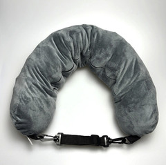 1pc Travel Neck Pillow Adjustable Lightweight Support With Storage Pouch – NEW