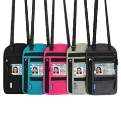 RFID Blocking Passport Holder Travel Wallet Bag Security Neck Pouch Anti-Theft