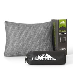 Shredded Memory Foam Camping Travel Pillow Compressible Small Compact Shredded
