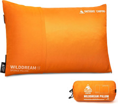 Wilddream Camping Pillow, Shredded Small Memory Foam Pillow, Compact, Easy Clean