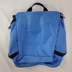 LL Bean Blue Hanging Toiletries Travel Organizer Bag Tri Fold With Hook Nylon