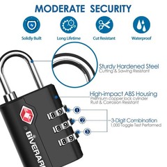 2 Pack TSA Approved Travel Luggage Locks, Suitcase Combination Lock, Keyless …