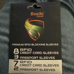 Boxiki Travel RFID Blocking Sleeves, Set with Color Coding | Identity Theft Prev
