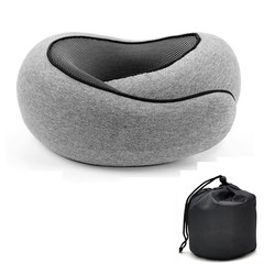 Portable Memory Foam U-Shaped Travel Neck Pillow for Ultimate Comfort