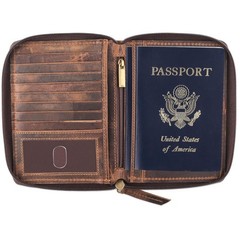 Compact RFID Blocking Wallet – Full Grain Leather