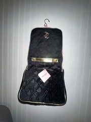 Juicy Couture Hanging Bag Black & Pink Heart Mirror Hook