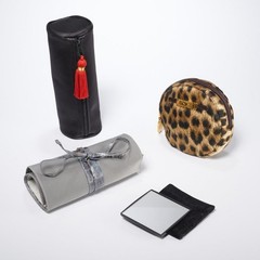 Mixed Lot Designer Accessories Nancy Gonzalez Chanel Moschino Saint Laurent 4Pcs