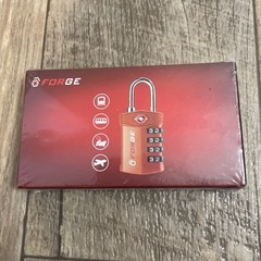 4 Pack Forge TSA17019 Travel Lock 4 Digit TSA Approved Orange for Air Travel