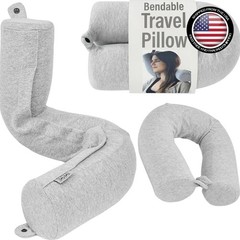 Breathable Cotton Cover Travel Pillow – Memory Foam Neck Support & Pain Relief