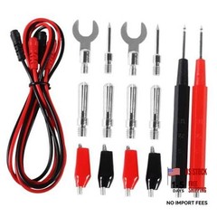 16-in-1 Multimeter Probe Test Leads Kit with Electronical Alligator Clips