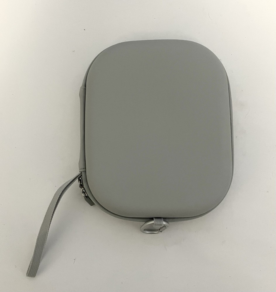 Mchoi Brand Gray Hard Zip Case With Carabiner
