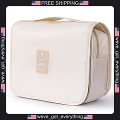 Travel Toiletry Bag with Hanging Hook for Women – Water-Resistant Polyester