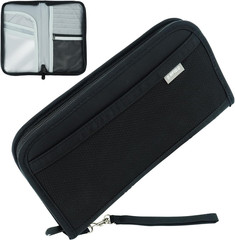 Fosmon Passport Bag, RFID Blocking Travel Document Organizer, Black | Polyester