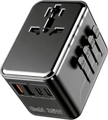 International Travel Adapter with Double Fuse Protection – Ideal for Travellers