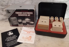 Vntg FRANZUS Electric Current Converter Kit 220/240V to 110/120V Foreign in Box