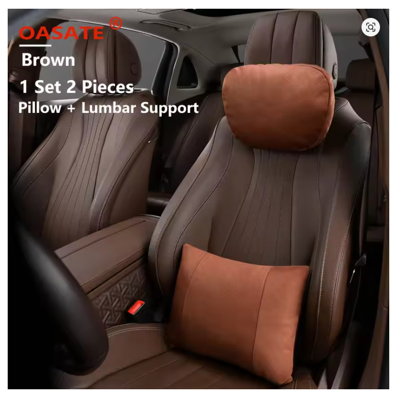 OASATE Adjustable Car Neck Pillow Soft Headrest Cushion Seat Support Universal