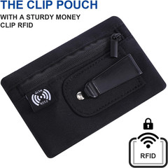 RFID Blocking Clip Stash Pocket Travel Wallet Blocking Clip Pocket Compact Hidde