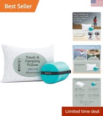 Adjustable Memory Foam Travel Pillow with Washable Cover – CertiPUR-US Certified
