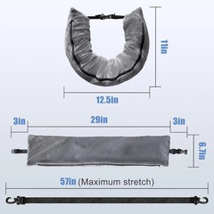 Travel Pillow Storage Bag with Adjustable Neck Support for Travel Comfort