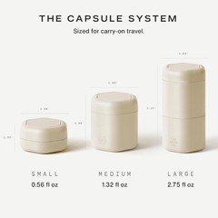 Versatile Travel Bottle Set – Shampoo, Conditioner – Sand