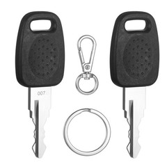 2PCS 007 Master Luggage Key for T-S-A Approved Lock Silver