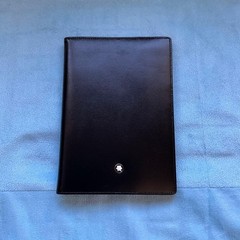 Montblanc Passport Case Meisterstech Leather Bi-fold Black Cover Japan