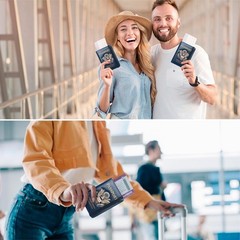 Coowayze Passport Holder Wallet for Travel Men Women RFID US Passport Cover Case