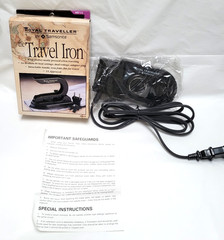 Vintage 1995 Samsonite Royal Traveller Black Travel Iron RT-14 NOS