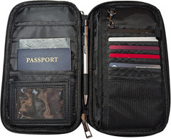 Fireproof Travel RFID Blocking Passport Holder Wallet – – Multi-functional Orga