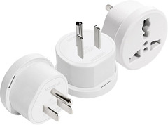 UK to US Plug Adapter Type B International Power Adapter Compatible with Europe
