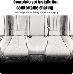 Car Driver Seat Leg Extender Support Cushion Black Durable Leather Surface