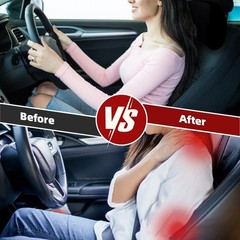 Car Neck Cushion Memory Foam Lumbar Back Support Universal Car Headrest Pillow