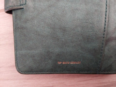 Dark Green Leather Snap Tab Passport Case. Size 6.5×4.5