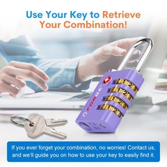 Forge Dual-Opening: Key or Combination Access Lock, TSA Approved Locks for Lu…